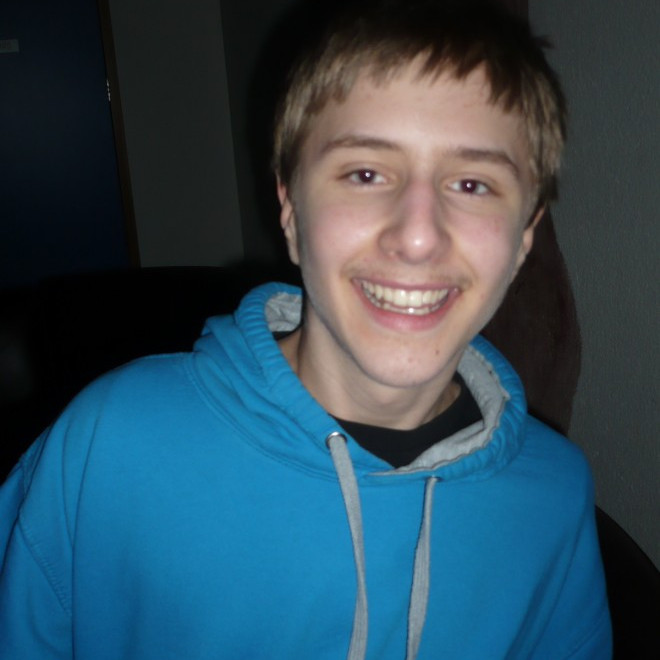 Óli Snær skemmti sér vel.