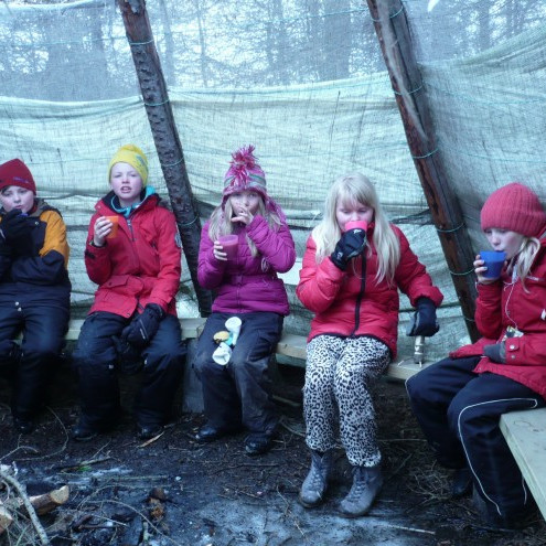 Það er gott að fá heitt kakó.