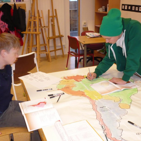 Þemaverkefni hjá 7. - 8. bekk