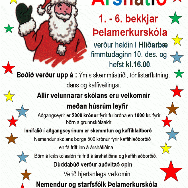Árshátíð 1.-6. bekkjar
