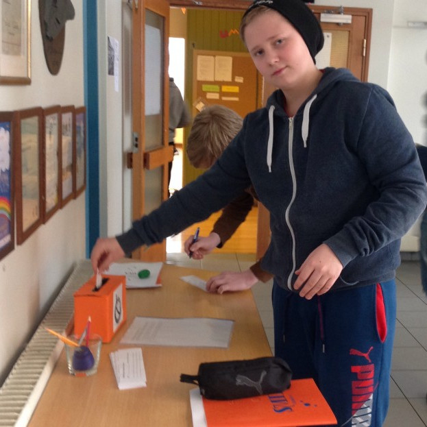 Auðunn Orri setur tillögu sína í kassann