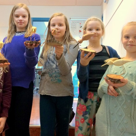 Hrossagaukur - tálguverkefni í 5. bekk