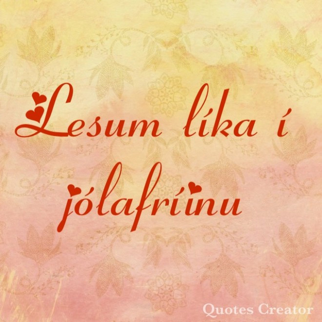 Lesum líka í jólaleyfinu