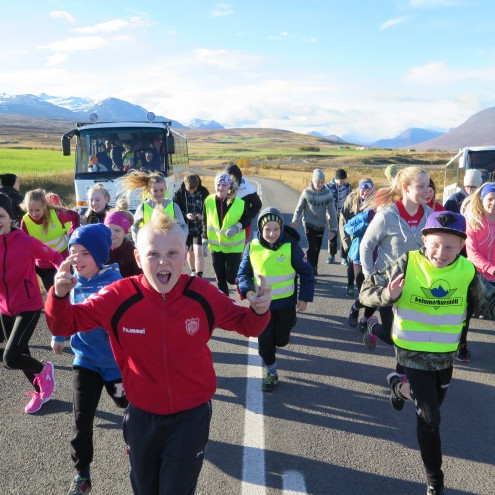 Norræna skólahlaupið í Þelamerkurskóla