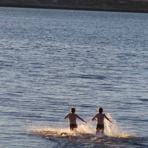 Með tærnar í Hrútafirðinum