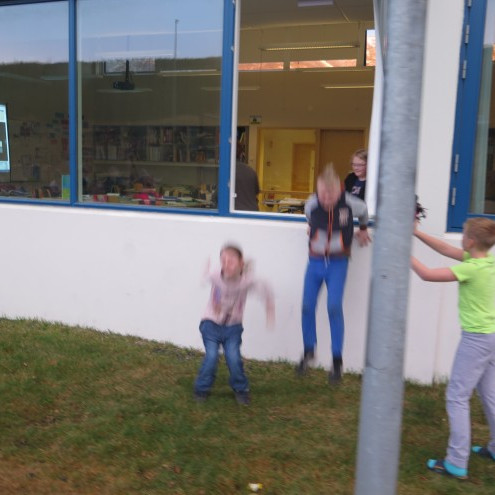 Brunaæfing í skólanum