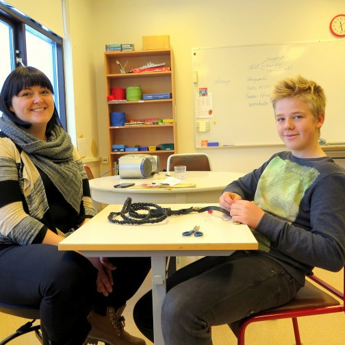 Iðjuþjálfanemi í skólanum