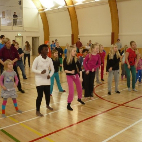 Vinaliðar kenndu Vinaliðadansinn