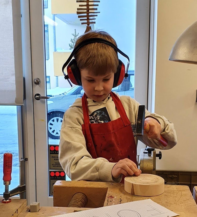 Hönnun og smíði í 1. og 2. bekk