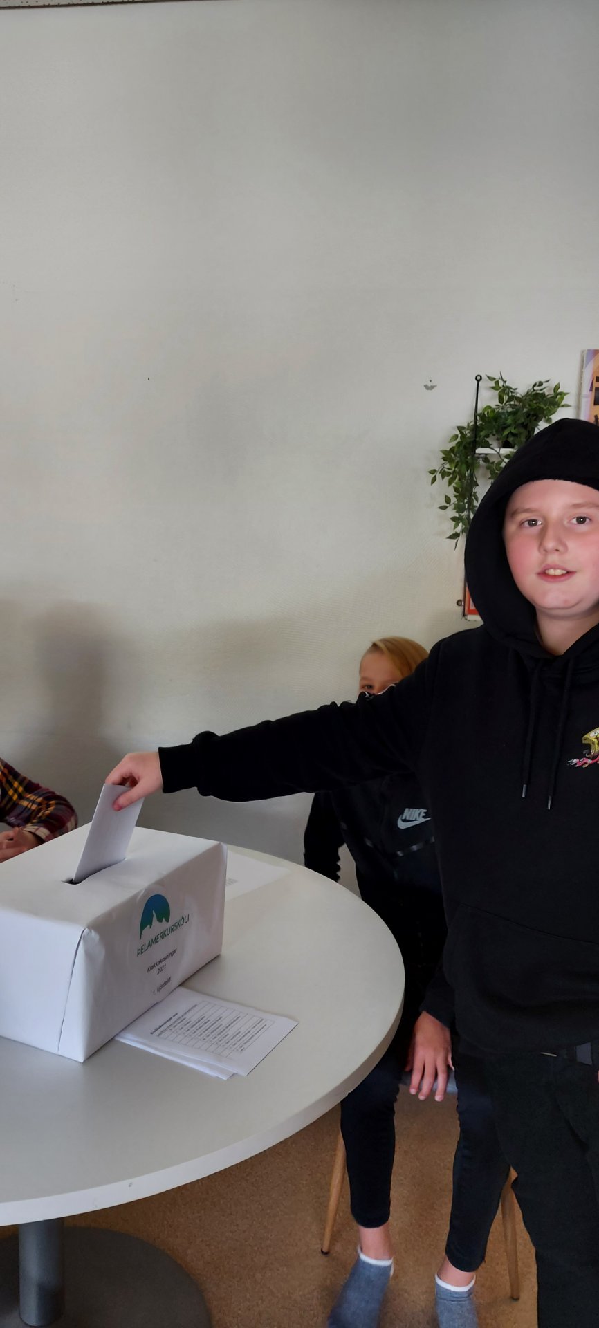 Nemendur 7.-8. bekk taka þátt í Alþingiskosningum á sinn hátt