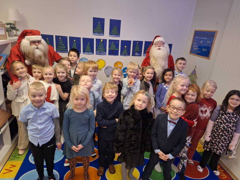 Giljagaur og gáttaþefur kíktu í heimsókn til 1. og 2. bekkjar