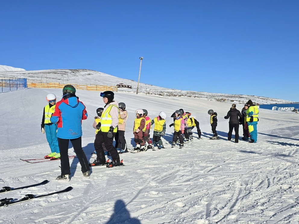 Veðrið lék við okkur í Hlíðarfjalli