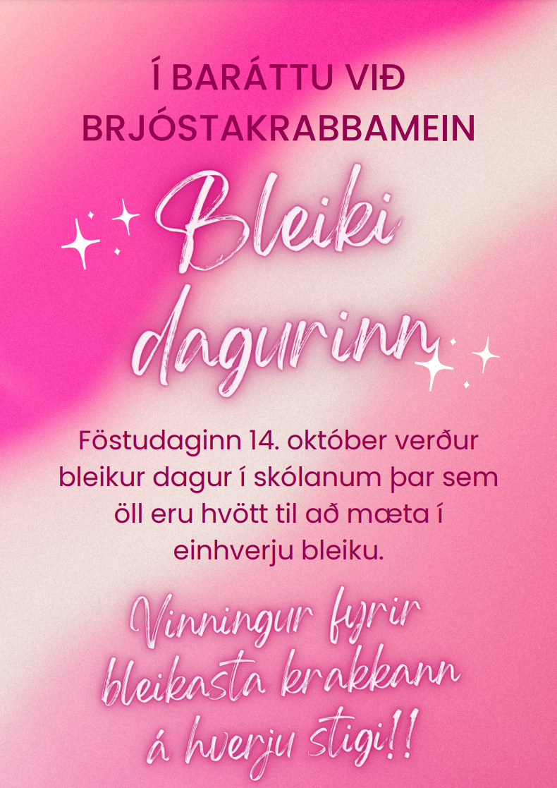 Bleiki dagurinn í boði nemendaráðs