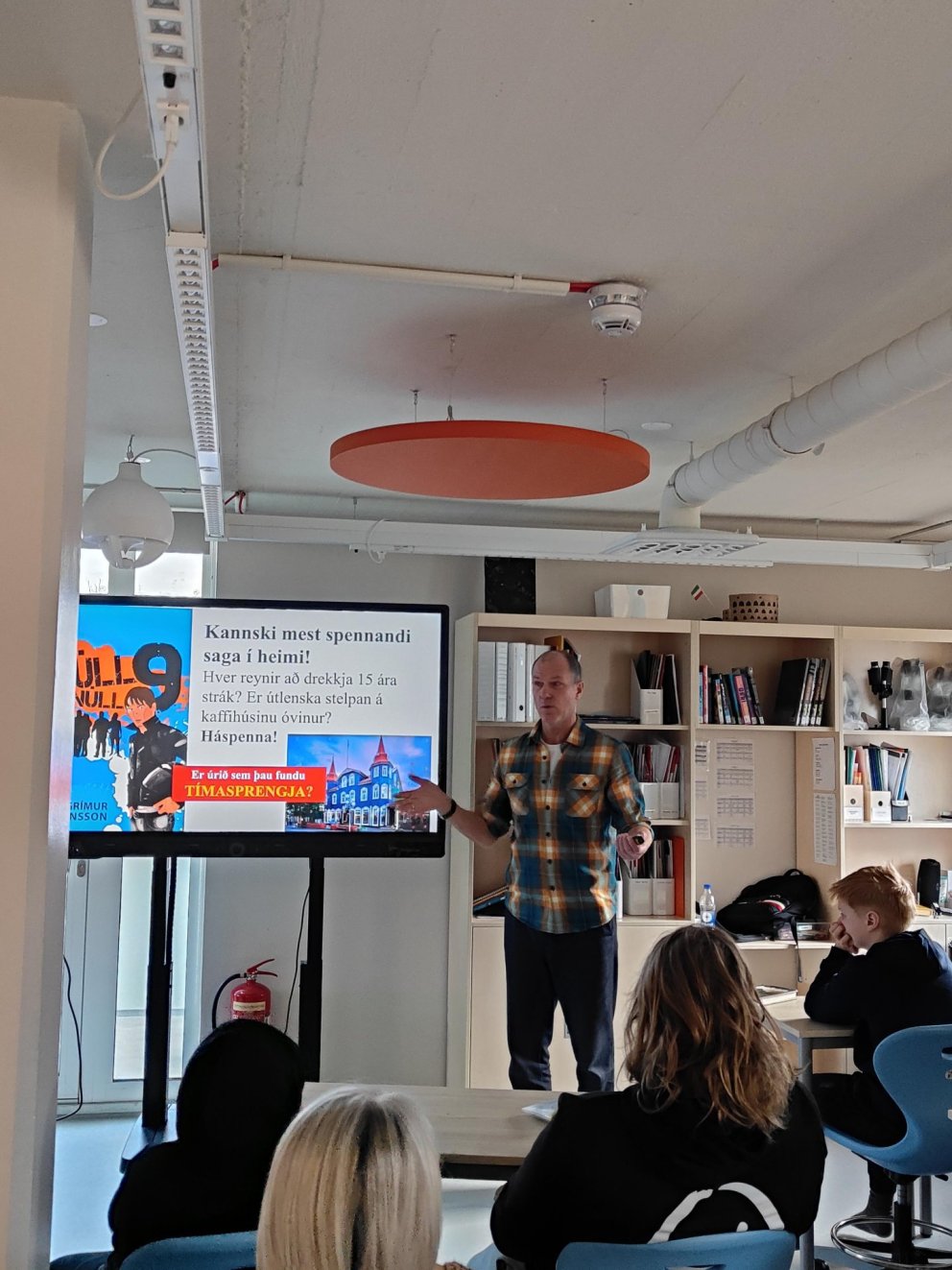 Þorgrímur Þráinsson í heimsókn