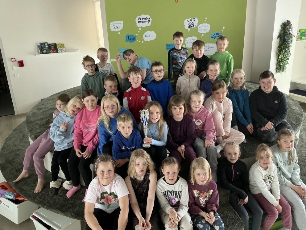 Nemendur fjölmenntu í 1. maí hlaupið