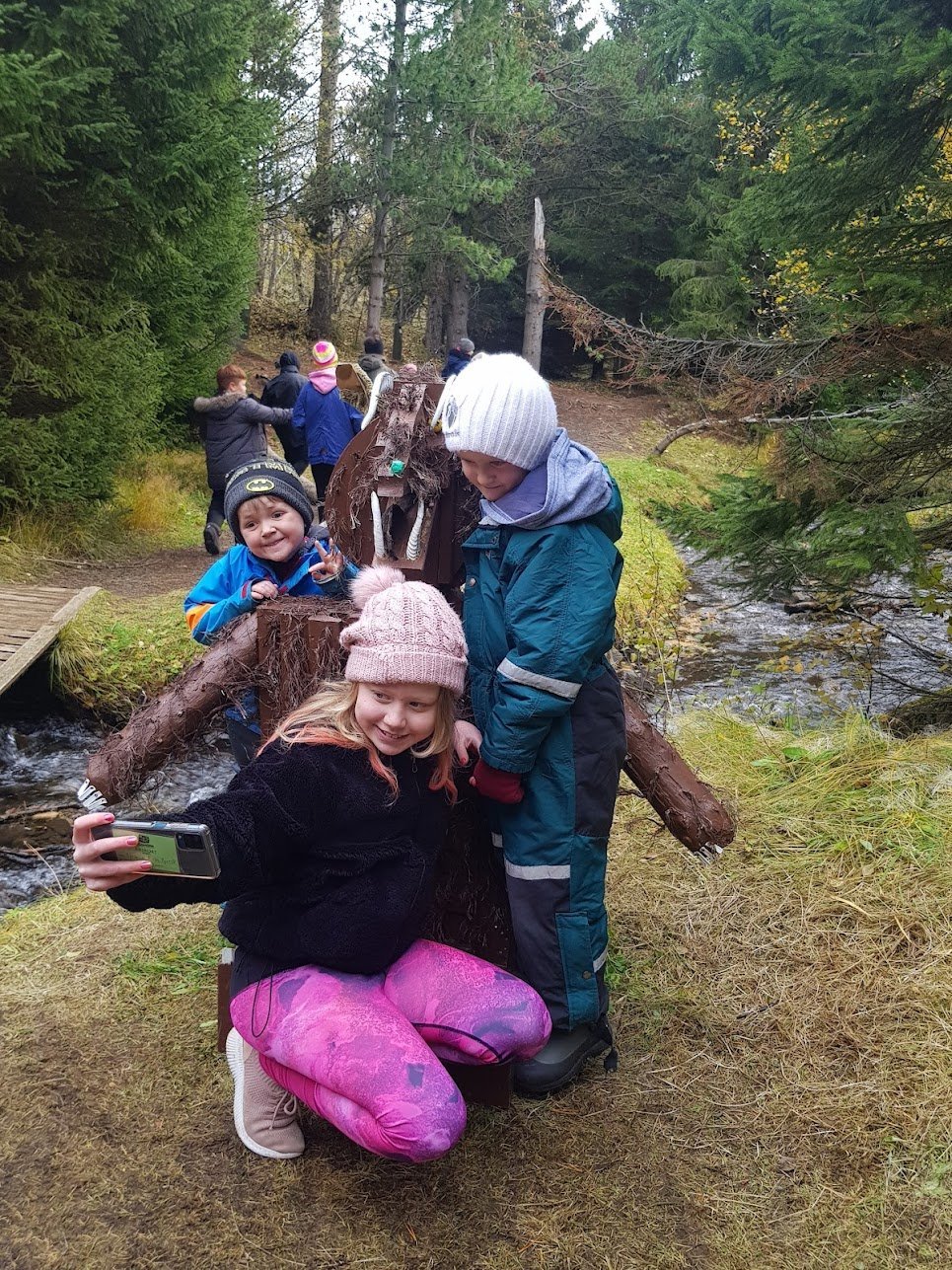 Frétt frá nemendum um ratleik í Kjarnaskógi