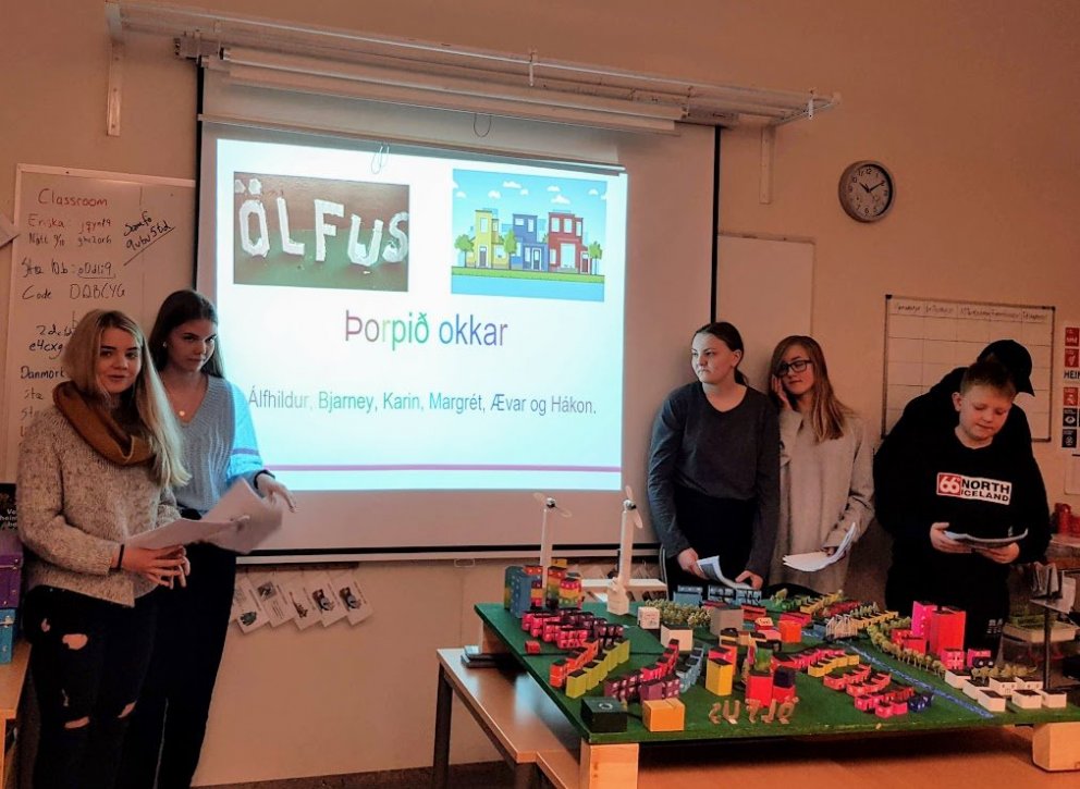 Þorpið - samþætt verkefni á unglingastigi. Myndband.