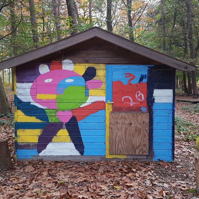 Mynd sem tekin var á útikennslusvæði De Wijnberg í haust.