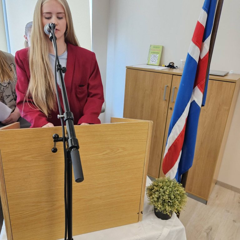 Sandra Björk stóð uppi sem sigurvegari