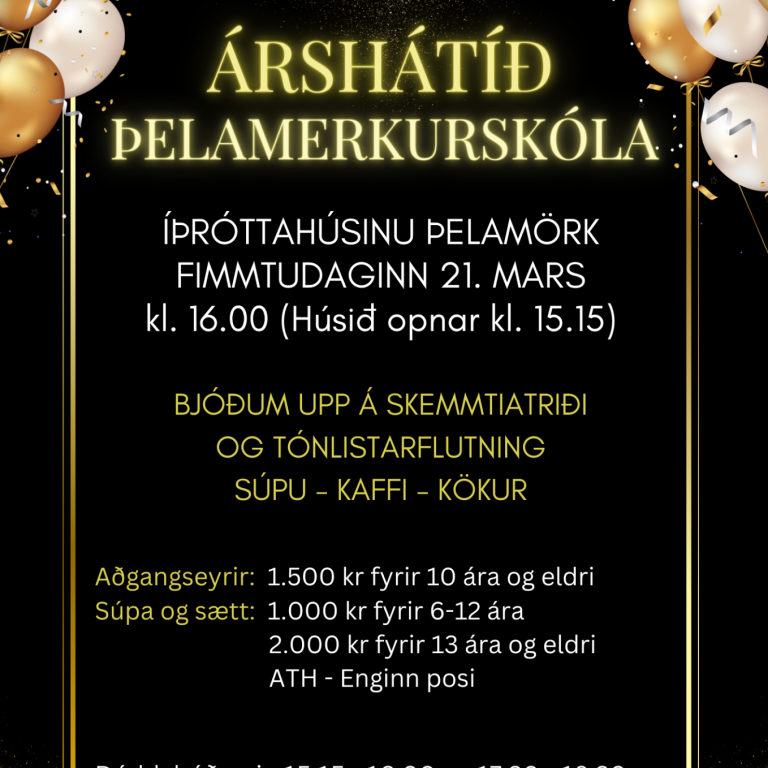 Árshátíð Þelamerkurskóla 2024