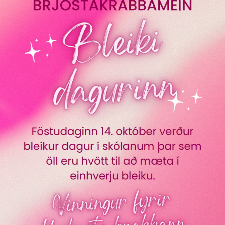 Bleiki dagurinn í boði nemendaráðs