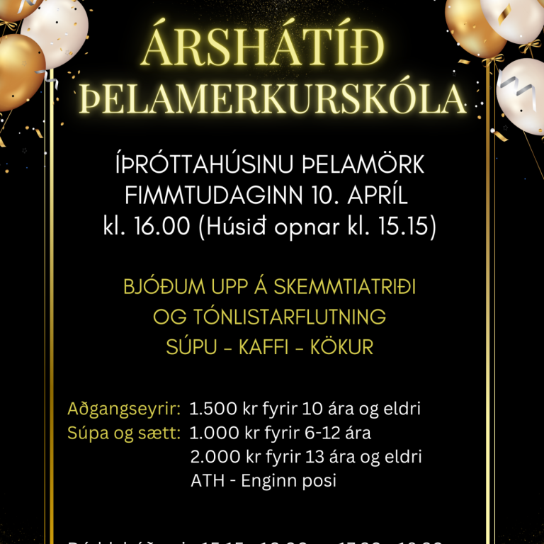 Árshátíð Þelamerkurskóla 2025