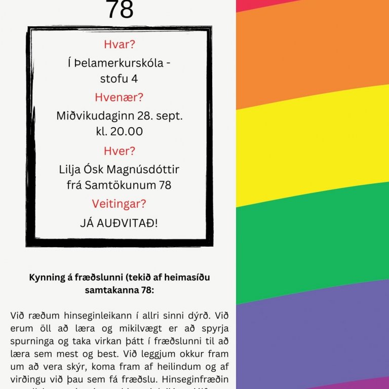 Fræðslukvöld fyrir foreldra