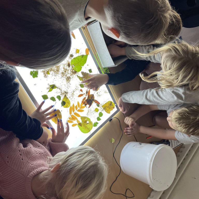 Haustið í útiskóla hjá 3.-4.b.