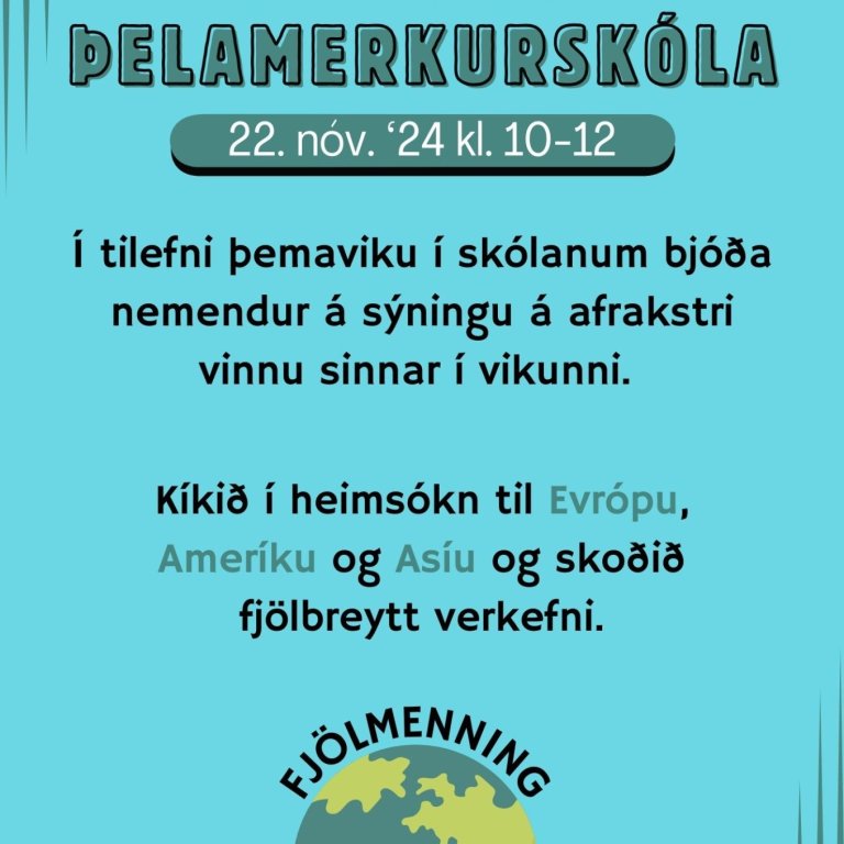 Opið hús í Þelamerkurskóla-Fjölmenning