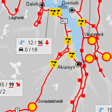 Meira um veður og færð